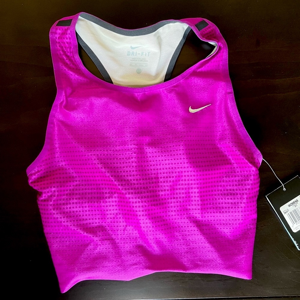 Fuchsia purple Nike Racerback crop top